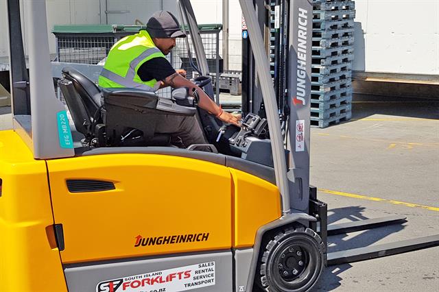 A Dairyworks New Zealand driver checks in with SmarTrack