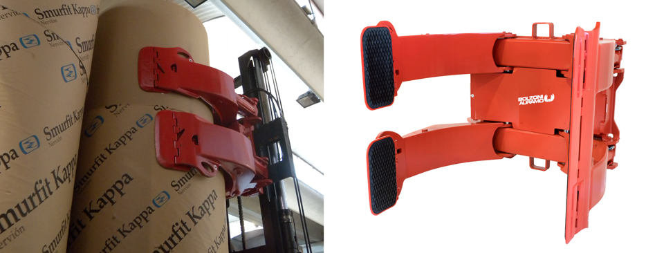 ARC Paper Roll Clamp - Efficient paper roll handling with built-in damage prevention.