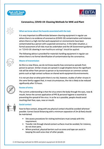 The equipment cleaning guide