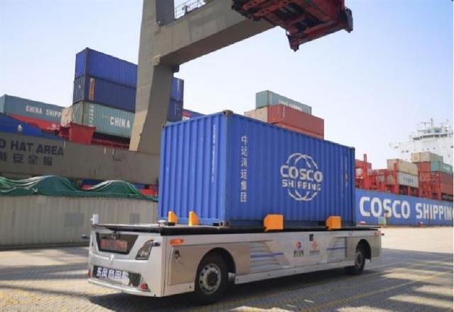 The 5G-controlled Dongfeng AGV