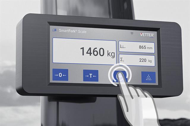 SmartFork® Scale touch screen