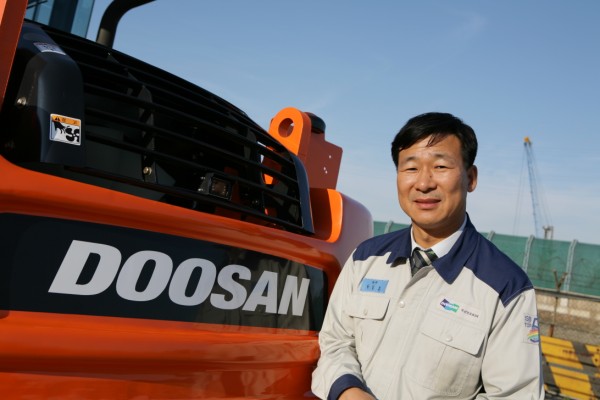 One of Doosan's managers at the
