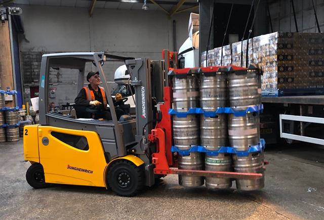 B&B's Keg Handling Attachments at Camerons Brewery
