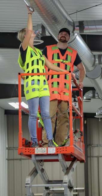 Warehouse Design's new harness design greatly reduces injury risk