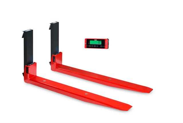 The installation of the RAVAS scale forks iFORKS-32 on the forklift truck takes 5 minutes.