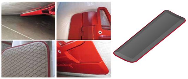 The pad edge is smooth and well rounded. Pad corners have large radius design, without protruding parts or edges. Good knifing properties when handling tightly stacked and bilge rolls.