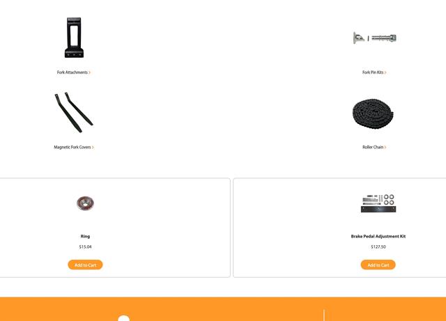 Crown is offering parts and products online
