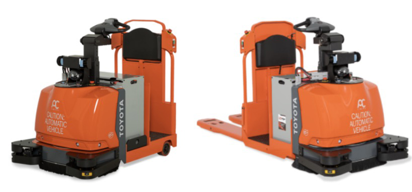 Toyota's new automated Core Tow Tractor and Centre-Controlled Rider