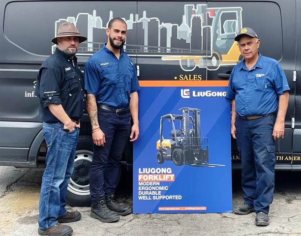 Dennis Hernandez (sales manager), Daniel Jaramillo (owner/VP) and Robin Jaramillo (owner/president).