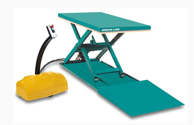 No floor pit is required, as the closed height of this lift table is very low. This means, you can easily move it where you need it.
