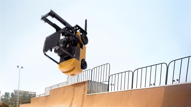 A forklift halfpipe IMAGE: THE ONION