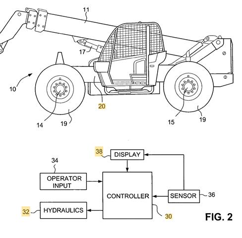 JCB's longitudinal stability monitoring system patent