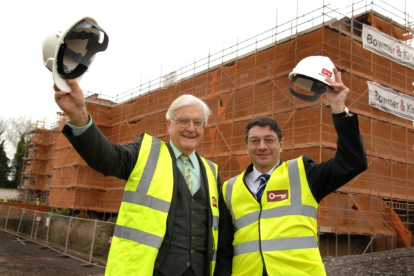 (L-R) Lord Baker and Jim Wade at the JCB Academy site.