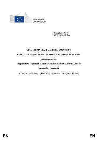EU proposes new machine regulations
