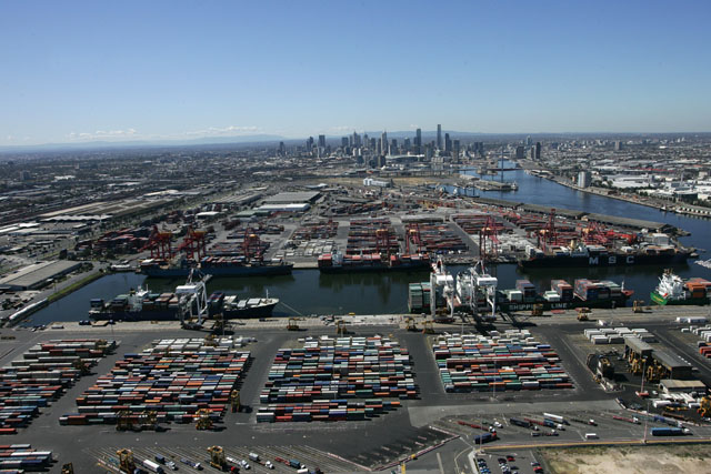 Container trade through the Port of Melbourne reached a milestone in 2011.<br />PHOTO: PoMC