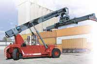 New CVS Ferrari reach stackers are part of SPC's campaign to upgrade its fleet.
