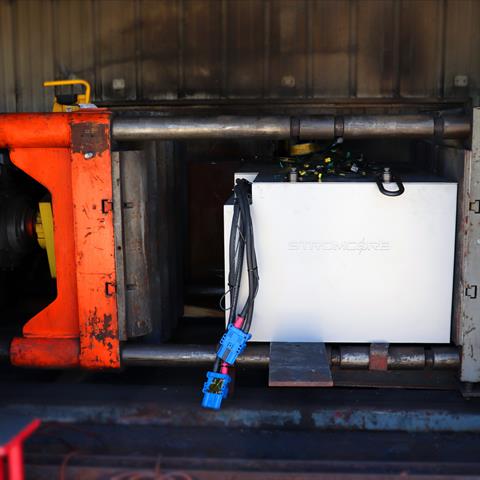 Stromcore's 48V lithium battery defied a staggering 22,500lbs of CRUSHING force, showing no signs of warping.
