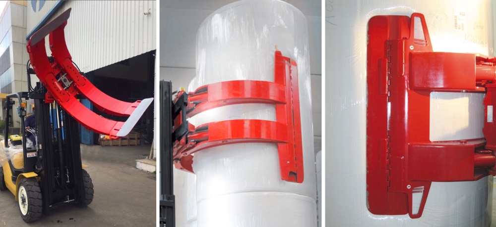 The minimized pad thickness ensures good knifing properties when handling tightly stacked and bilge rolls and pad corners have large radius design, without protruding parts or edges.