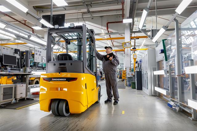 Jungheinrich's refreshed counterbalance trucks roll off the line