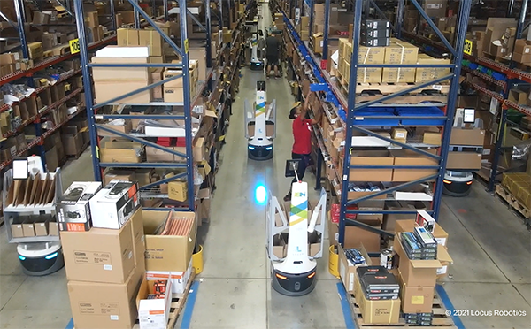 Körber worked with Locus Robotics to automate ISN