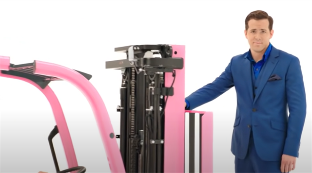 Ryan Reynolds’ forklift past