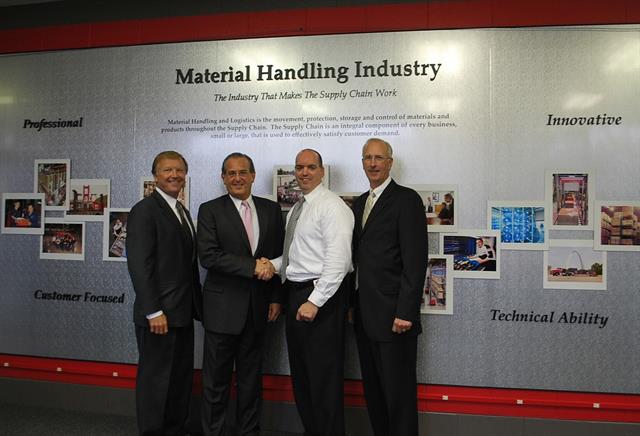 (L-R) David LeMaster, Associated's VP of new business development; Michael B Romano, Associated's CEO; Pat Kellen, UTI campus president; and Andy Konopka, Associated's CFO.