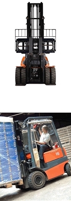 Top: Reliable L-Series Fork Positioner virtually maintenance-free.<br />Bottom: Mobile Weighing Makes Sense.