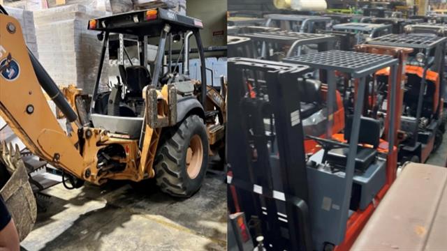Police find stolen forklifts