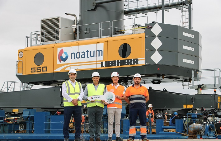 Marco Gonzalez and Juan Carlos Jiménez (Liebherr), Oscar Magdalena and David Jiménez (Noatum)