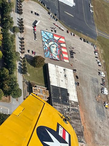 View of final image from T-6 Texan.
