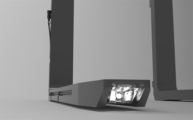 Bolzoni Easy-FORK high quality camera with LED lights completely integrated in the fork tip.