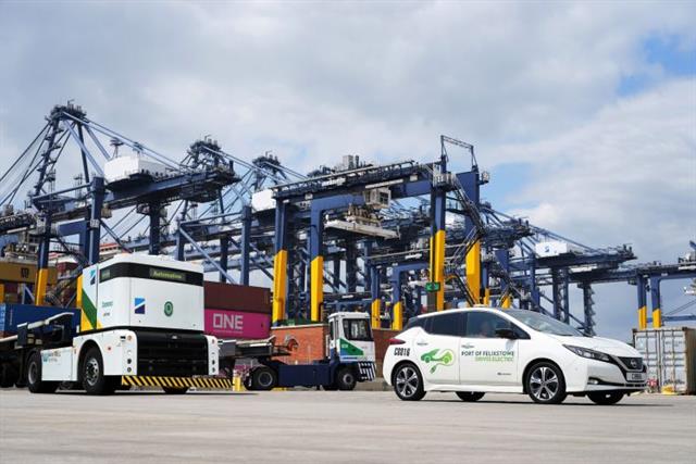 Electric vehicles and equipment at Felixstowe