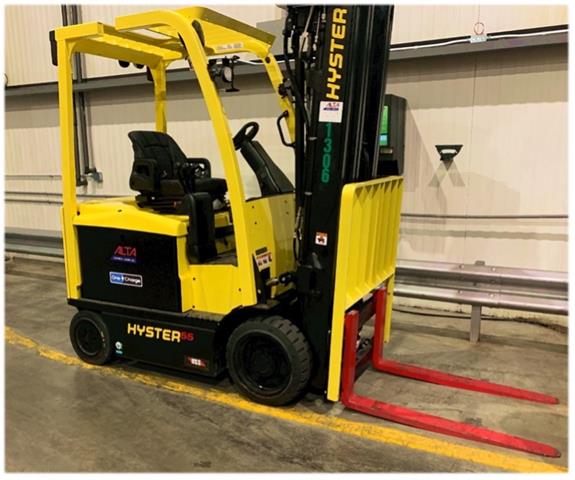 Repurposing lithium forklift batteries to reduce waste