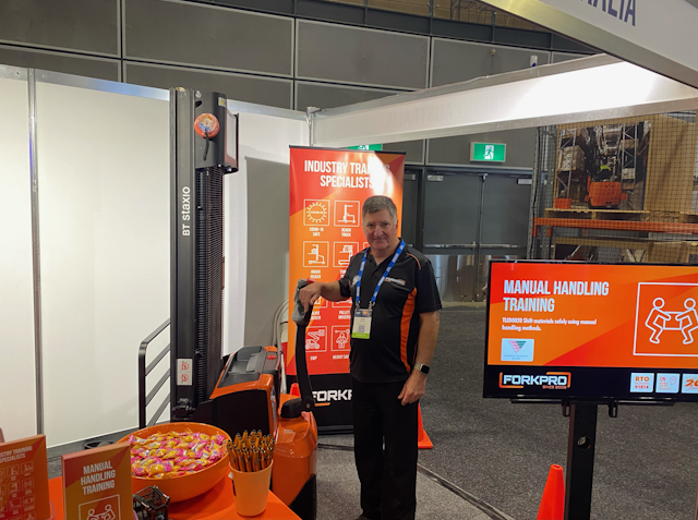 Todd Brennan at the ForkPro stand