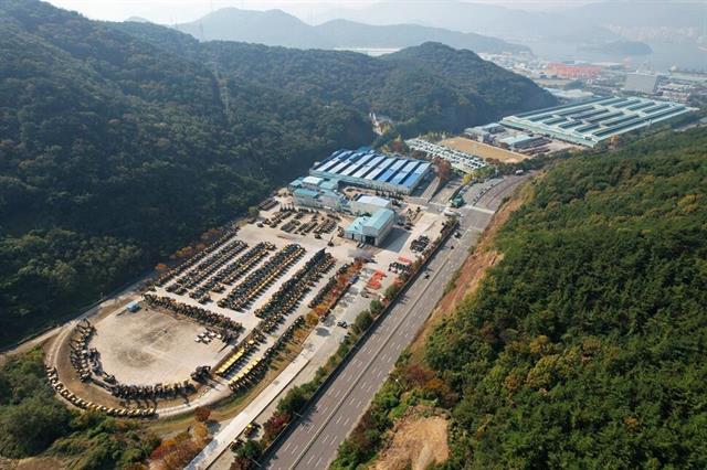 The Changwon facility is the Volvo CE's biggest excavator production site