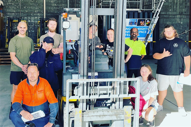 A happy group of trainees' have finally completed their assessment.