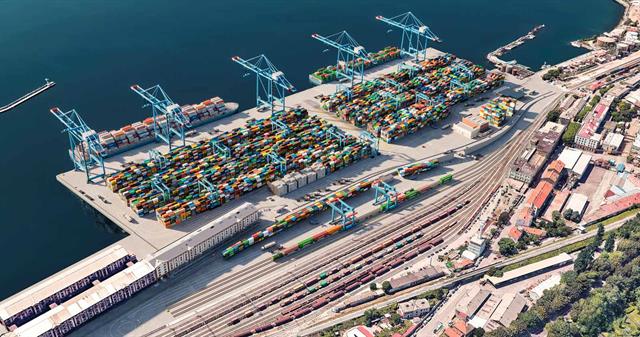 An artist's impression of the new container terminal