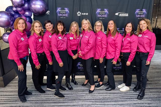 Liz and her MHEDA dream team at the 2023 Women in Industry conference