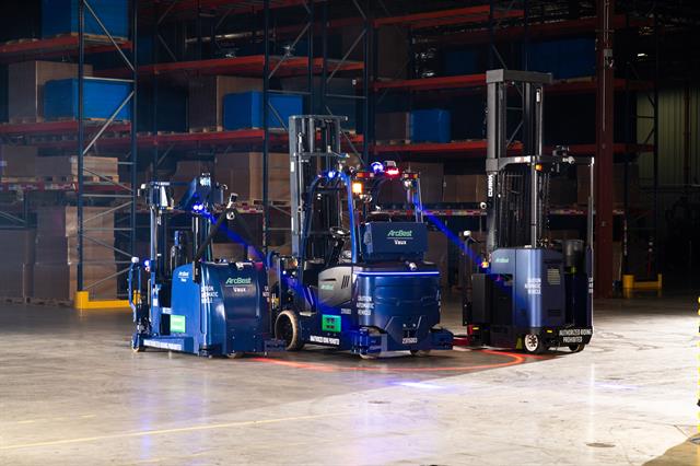 The system allows an entire trailer to be unloaded in under five minutes