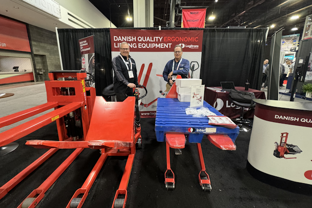Logitrans ergonomic lifting equipment at modex