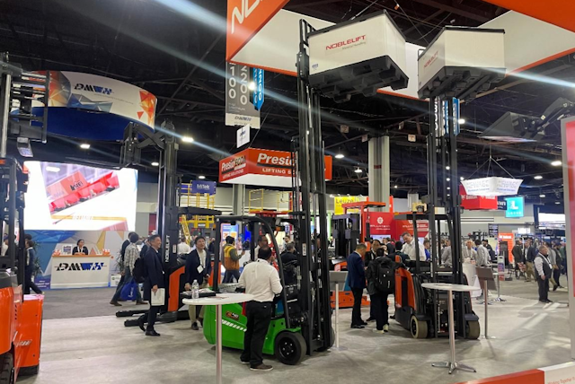 Noblelift used their exhibit at MODEX to introduce a number of new products, all on display at the event.