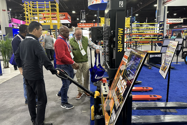 At the Microlift stand are patented hybrid pallet jacks, open design stackers, and Li-Ion powered forklifts.