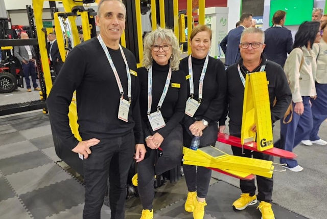 GenieGrips present their yellow forklift safety range.