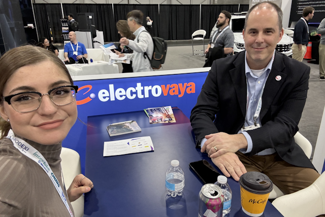 Electrovaya Flavia Seceleanu, Account Manager, and Jason Roy, Director, Corporate Development & Investor Relations