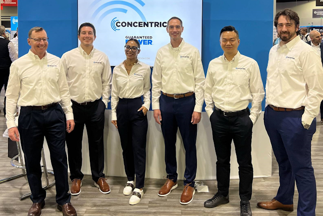 Concentric exhibiting their PowerHive intelligent charging automation and critical power systems.