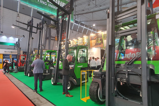 Visitors to the Combilift stand were treated to a Smörgåsbord of materials handling options.