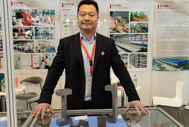 Tangshan Shenghang, manufacturer and OEM supplier of forklift masts, beams, mast assembly, and other steel products at Logimat