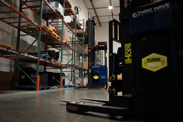 Third Wave Automation launched the autonomous TWA Extended Reach forklift