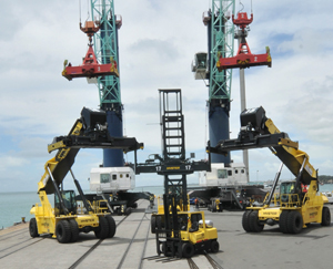 Gough Materials Handling recently supplied three container handlers and a five tonne forklift to Port Taranaki.