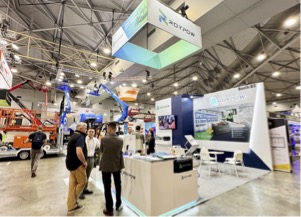 The new battery was on display at the HIRE24 trade show at the Brisbane Convention and Exhibition Centre
